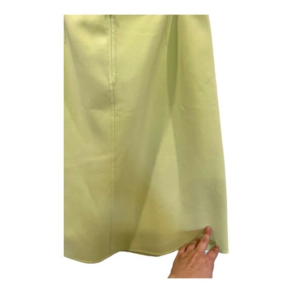 Celine Finition Main Citron Green Blazer Skirt Wool Blend Suit Set Sz 42 France - Picture 11 of 15